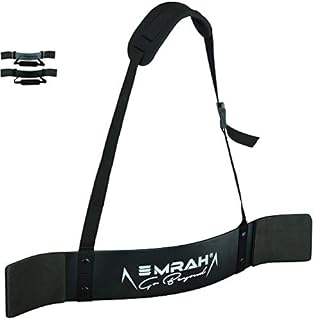 EMRAH Pro Premium Arm Blaster - Robust and Adjustable Bodybuilding Bicep Isolator/Bomber Curl Support Straps