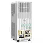 KresicoKlima Mobile Klimaanlage 9000 BTU, Klimaanlage mobil mit Abluftschlauch, Mobiles Klimagerät mit Abluftschlauch für Räume bis zu 33m²/90m³, Klimagerät mit Timer, R290, weiß