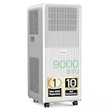 KresicoKlima Mobile Klimaanlage 9000 BTU, Klimaanlage mobil mit Abluftschlauch, Mobiles Klimagerät mit Abluftschlauch für Räume bis zu 33m²/90m³, Klimagerät mit Timer, R290, weiß