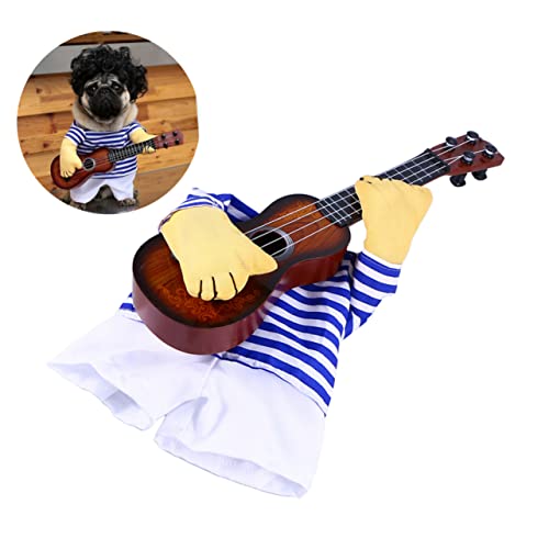 FOMIYES De Guitarra Fantasias De Festa Para Cachorros De Guitarra Para Cães Fantasias De Cachorro Pa