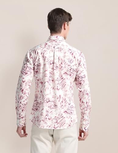 Image of U.S. Polo ASSN. Printed Regular Fit Shirt for Men - 100% Cotton, Breathable & Comfortable, Full Sleeves Casual Shirt for Men
