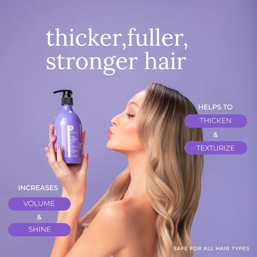 Image of Luseta Biotin Trio Hair Care Set Moisturizing Shampoo and Conditioner Set 16.9 oz*2 and 3.38 oz Hair Serum Thickening for Thinning Damaged Dry Hair