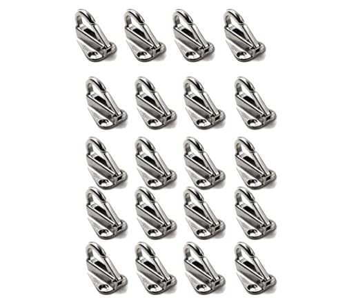 Medifier Fender Hook Marine Grade 316 Stainless Steel Spring Snap Hook Boat Ship Hardware Pack of 100