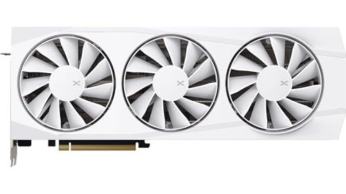 Image of XFX Quicksilver AMD Radeon RX 9070XT White Gaming Edition with 16GB GDDR6 HDMI 3xDP, RDNA 4 RX-97TQICKW9, Graphics Card, Compatible with Desktop PCs