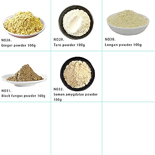 100 g 32 tipi di tè cinese matcha tè verde in polvere profumata maschera in polvere di tè (15 polvere di mirtillo 100 g) - immagine 6