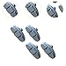 Lljsszr 4 Pieces Kids Bike Brake Pads Children's Cycle Brake Parts Cycling Accessories Aluminum Alloy, Gray