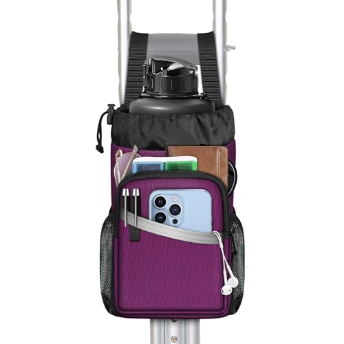 FINPAC Crutch Accessories Bag, Water-Resistant Storage Organizer Tote Bag