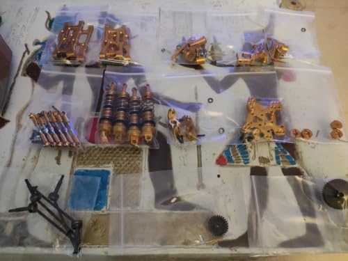 Metal PO Gold Accessories RC Retrofit Kit for Wltoys 144001 144002 124017 124019 144010 RC Car Parts (Gold)