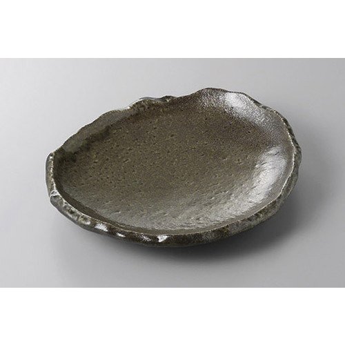 Amazon.co.jp: 変形盛皿 織部変形大皿 [26.5 x 24 x 4.5cm] 【料亭