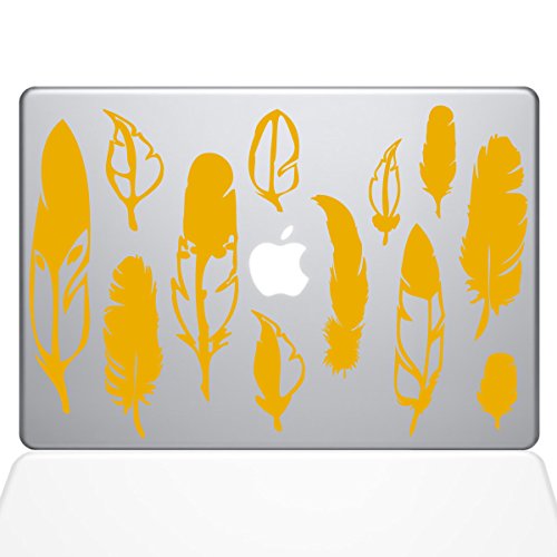 Vinilo para MacBook Pro 13 de TecGadgets estilo plumas para cafeterías 2