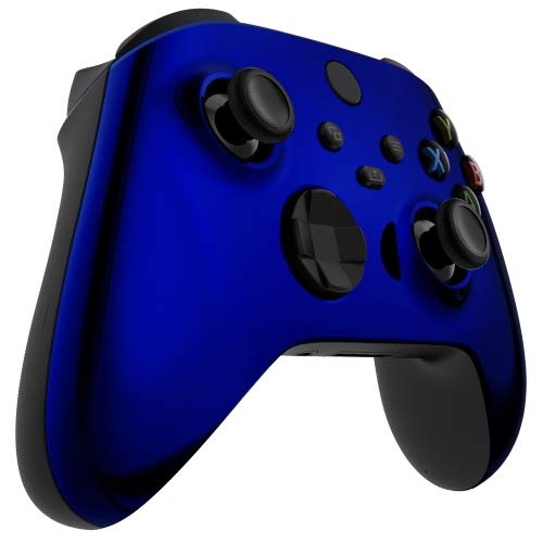 Image of MODDEDZONE Custom Wireless UNMODDED Controller for Xbox One S /X and PC - Exclusive and Unique Designs - The Perfect Gaming Gift for Enthusiasts Chrome Blue