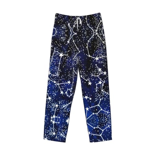 Glow in The Dark print Mens Sleepwear Pajamas Pants with Pockets Soft Sleep Lounge Bottoms Sleep Pj Bottoms for Men4