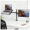 AVCOM Universal Monitor-Arm with Laptop Tray for 10" to 32" Screen & 17" Notebook Monitor and Laptop Stand Supports VESA 75x75mm and 100x100mm Screen Mount and Desk Clamp #2