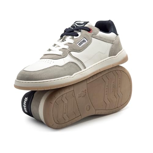 Mtng Para Hombre. 84847 Zapatillas De Piel Free Miami Blanco (42), Plano, Cordones, Casual - 8