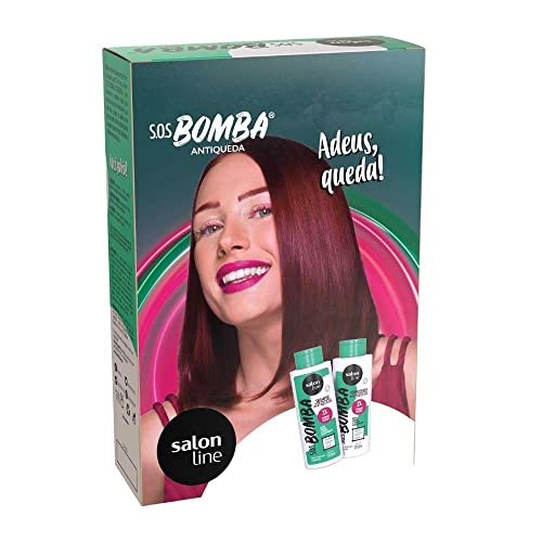 KIT S.O.S BOMBA SH+COND ANTIQUEDA 200ML, Salon Line, Branco