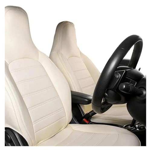 Housse de siège auto pour Smart 453 Fortwo 2015-2018 sur mesure beige quatre saisons