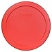 Pyrex Bundle - 3 Items: 7201-PC 4-Cup Red Plastic Food Storage Lids