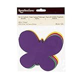 Recollections Craft Die Cut Cardstock Butterflies - 48 Pc
