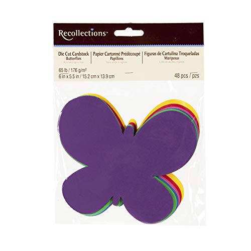 Recollections Sheet Die Cut Pack Butterfly, Multicolor