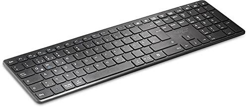 Sygonix Connect RF-4535214 SC-WKB-250 Kabellos Tastatur Multimediatasten Deutsch, QWERTZ Black Cover