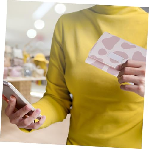 Garneck Mini Trifold Cow Pattern PU Wallet for Women Compact Multi Compartment Fashion Storage Purse for Cards Coins Cash Lightweight Cute Change Holder for Travel Daily Use3