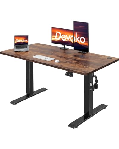 Devoko 120x60 Cm Escritorio Regulable En Altura, Escritorio Elevable Eléctrico Telescópico Bidireccional, Escritorio De Oficinay Hogar, Para Estudio En Casa Con Tablero Ensamblado, Marron Devoko 120x60 Cm Escritorio Regulable En Altura, Escritorio Elevable Eléctrico Telescópico Bidireccional, Escritorio De Oficinay Hogar, Para Estudio En Casa Con Tablero Ensamblado, Marron