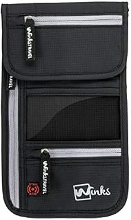Travel Neck Wallet Passport Holder w/ RFID Blocking - Premium Traveling Pouch
