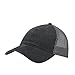 Vintage Washed Cotton Soft Mesh Adjustable Baseball Cap (Charcoal/Charcoal/Charcoal)