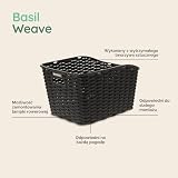 Basil Weave Wp Uniseks Koszyk Na Rower, Czarny, 43 cm x 32 cm x 25 cm, 20015