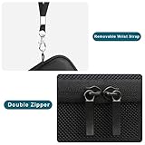 Canboc Carrying Case for Panasonic LUMIX DC-TZ99/ LX10/ ZS80/ ZS100/ ZS70/ ZS200/ ZS60 4K Digital Camera, Point and Shoot Camera Bag, Zipper Mesh Pocket fits USB Cable, Batteries, Black - Image 6