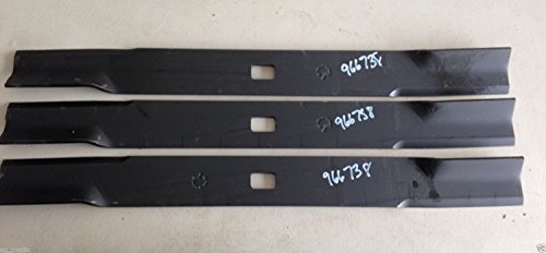 Three Blades for Buhler Farm King K-72 6' Cut Finish Mower Code 966738