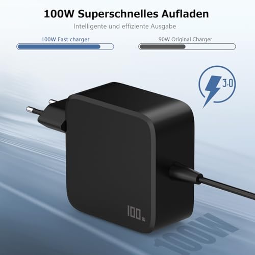 100 W USB C zasilacz do laptopa, ładowarka kompatybilna z Mac Book Pro 16/15/14/13", 2021/2020/2019/2018, Mac Book Air 13", iPad Pro, Lenovo, DELL, HP, ASUS i wszystkimi urządzeniami USB C typu C