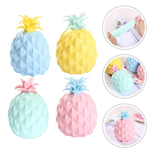SOIMISS Conjunto 1 4Pcs Lento Subindo Brinquedo Frutas Fidget Bolas Cheias de Água Contas de Mão Bol