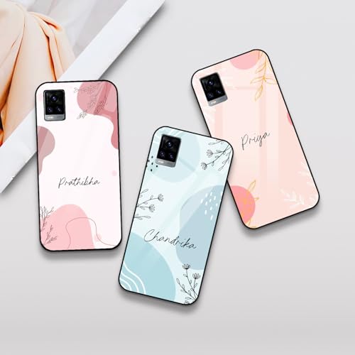 Image of COLORflow Back Cover Compatible with Vivo V20 | Aesthetic Name Color Customized | Shockproof TPU Bumper with Camera Protection Back Cover Compatible with Vivo V20