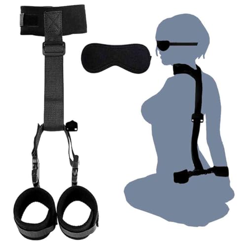 Sex Tie Downs Under Mattress for King Bed Restraints Kit for Couples Queen Size Bed Straps for Adult Play Sweater Bonage Restraints Sex Adults Handcuff Spreader Bar Blindfold and Hand Ties for Bedroom