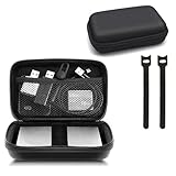✓Hochwertiges Material: kabel organizer tasche Hergestellt aus hochwertigem PU-Gewebe, effektiv feuchtigkeitsbeständig und wasserdicht, bietet es einen hervorragenden Schutz für Ihre Geräte vor Kratzern, Staub, Stößen und versehentlichem Herunterfallen.