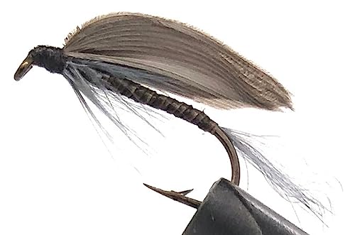 10 Flies - Wet Blue Quill on a Bronze 8 Mustad Hook - 0306