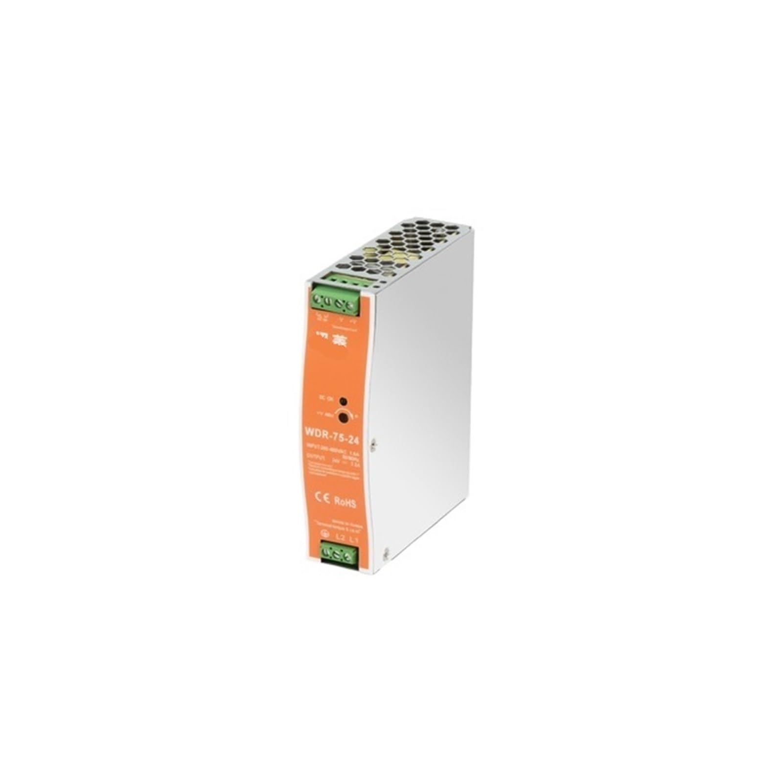 PWANUIGTE WDR-75W/120W/150W/240W Switching Power Supply 220V to 24V Rail Type 12V48V DC Voltage stabilizing EDR Transformer(WDR-75W-48V 1.6A)