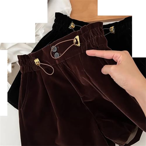 Short à jambes larges rétro taille haute cordon de serrage et boutons mode
