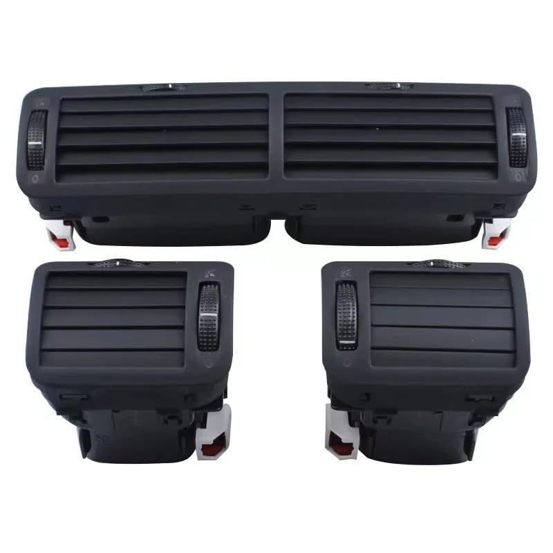 Grille d'aération Passat B5 set complet de buses de ventilation centrale et latérales noires