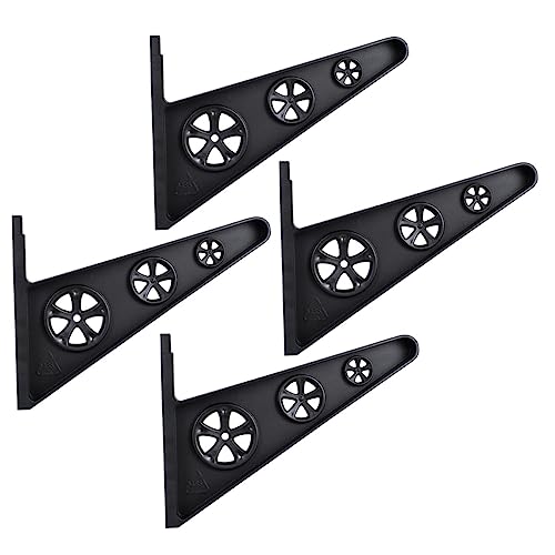 HANABASS Skateboard Wall Mount Display Stand 4pcs Wall Mount Snowboard Storage Rack