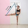 SNKUG-Adjustable-Leg-Stretcher-Lengthen-Ballet-Stretch-Band-Easy-Install-on-Door-Flexibility-Stretching-Leg-Strap-Great-Cheer-Dance-Gymnastics-Trainer-Stretching-Equipment SNAKUGA Door Leg Stretcher for Excercise, Flexibility Yoga Stretch Strap for Dance, Adjustable Bands Ballet for Physical Therapy and Athletic Trainer (Blue)