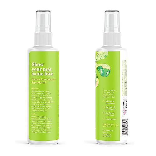ASUTRA Yoga Mat Cleaner Spray (Mindful Lemongrass), 4 fl oz - No Slippery Residue, Organic Essential Oils Deep-Cleansing for Fitness Gear & Gym Equipment, Microfiber Towel Included - Thumbnail 7