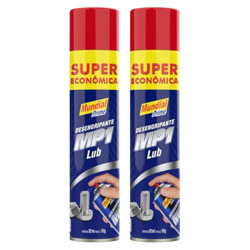 Kit 2 Desengripantes Multiuso Lubrificante MP1 Spray 300ML Mundial Prime