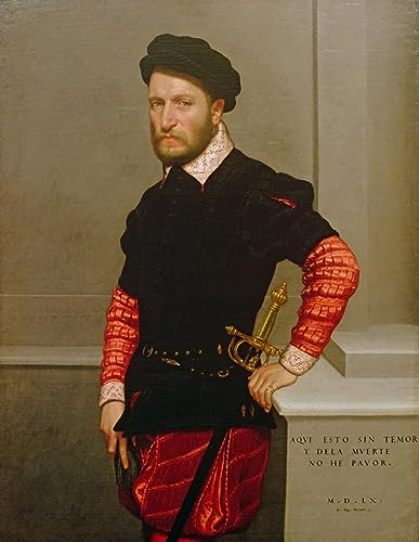 Lienzo decorativo de Don Gabriel De La Cueva, arte clásico de Battista Moroni para tu hogar