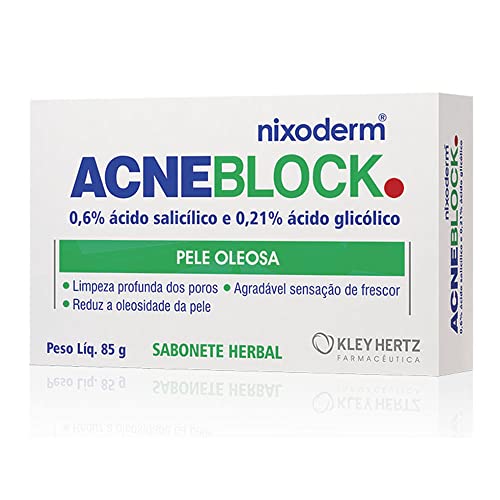 Sabonete AcneBlock Herbal Pele Oleosa com cravos e espinhas