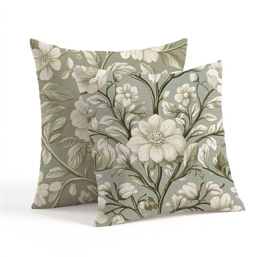Housse coussin 60x60cm lot de 2 coussin exterieur impermeable vert