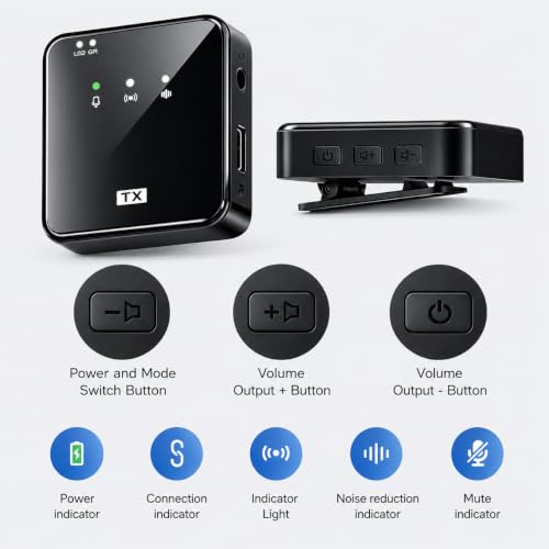 Image of F11 Wireless Mini Clip Microphone with Receiver for Type-C & Micro USB Phones, Camera & Laptop, Portable Plug & Play Recording Mic for Vlogging, YouTube, Live Streaming, Zoom & Online Classes