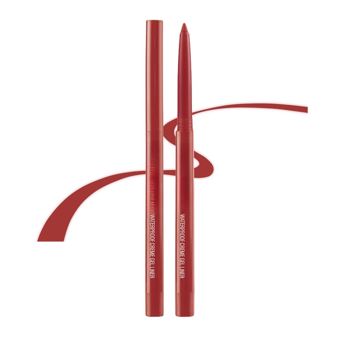 eye liner pencils no budge retractable eyeliner Sharpenable Multi-Use Longwear eyeliner pen Shimmer Wine