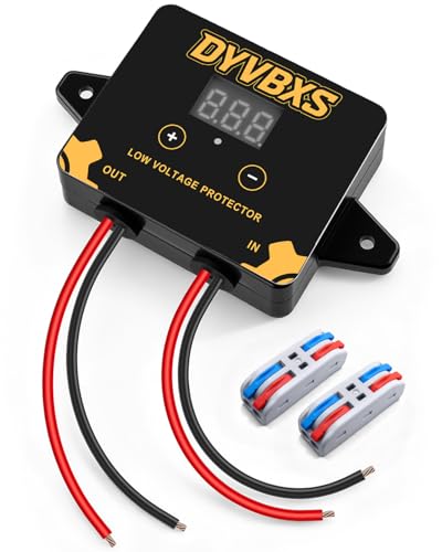12V-36V DC Low Voltage Protector Module with LED Display Memory Function, Over-Discharge Protection for Lead-Acid Lithium-Ion Solar Panel Batteries, Digital Disconnect Switch for RV Boat